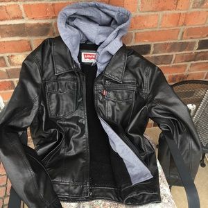 Vintage leather Levi's jacket coat